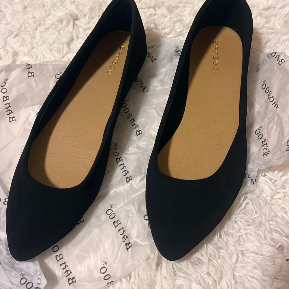 Women's Black Flats